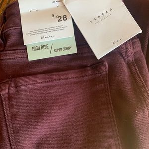 Kancan Burgundy Skinny Jeans